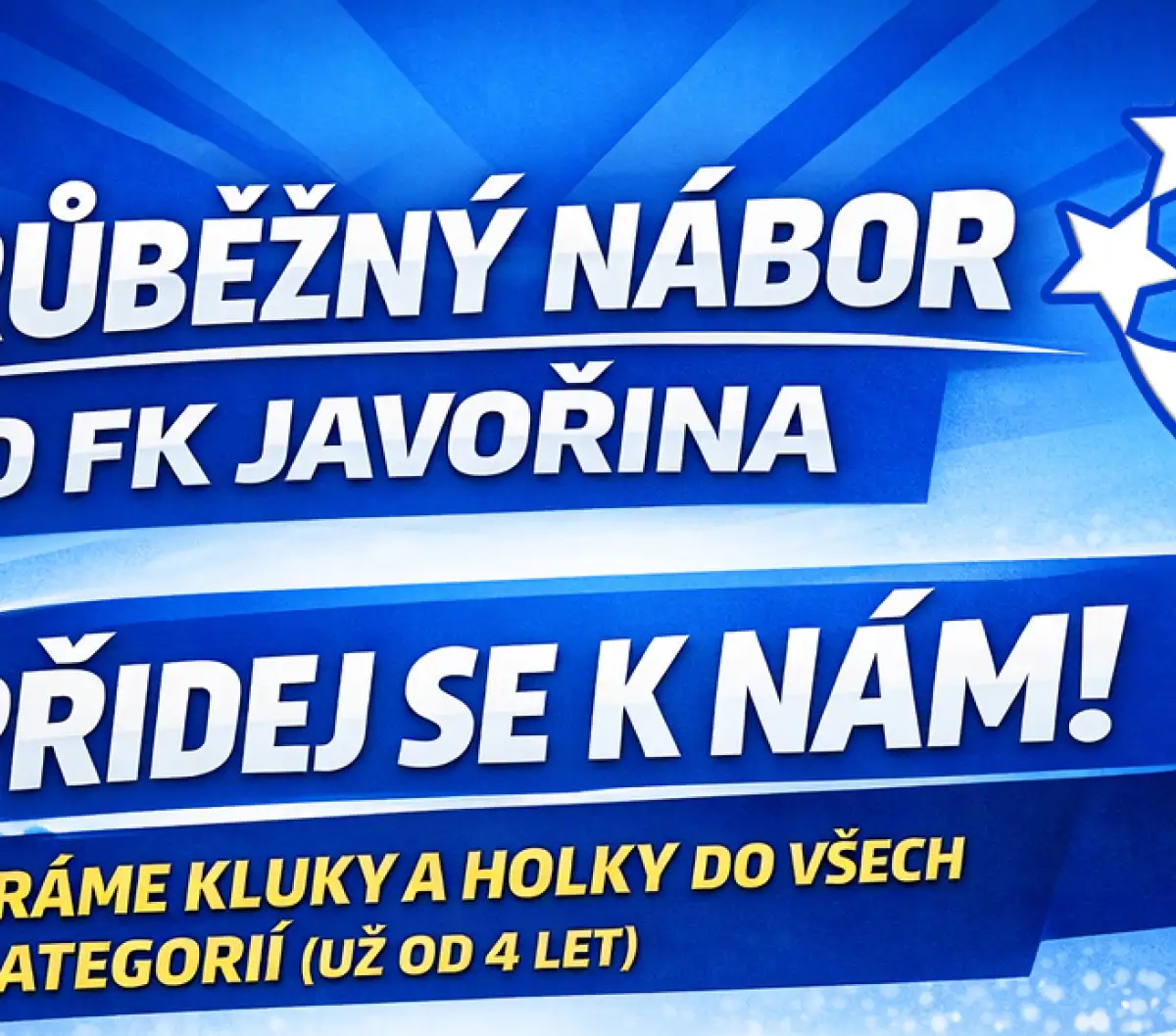 NÁBOR - staň se součástí rodiny FKJ