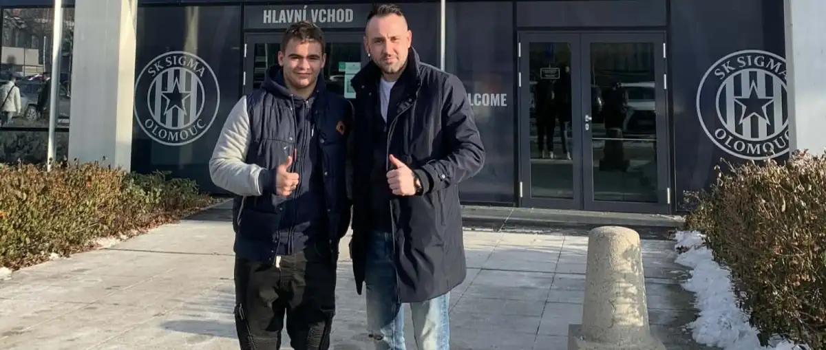 Maty Hrbáč na testech v Sigmě Olomouc