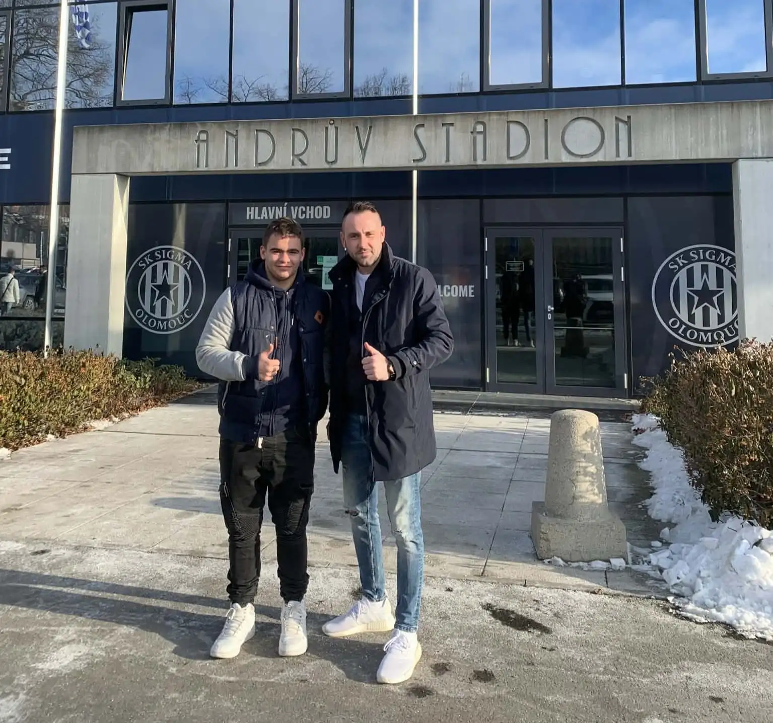 Maty Hrbáč na testech v Sigmě Olomouc