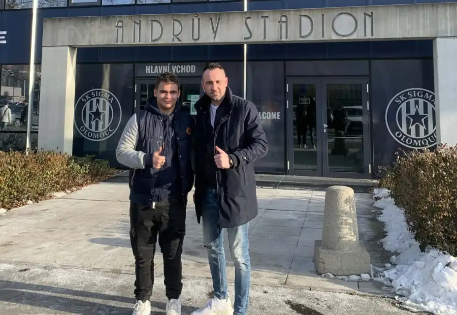 Maty Hrbáč na testech v Sigmě Olomouc