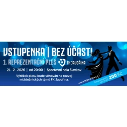 Vstupenka na ples FKJ - BEZ ÚČASTI (podpora klubu)