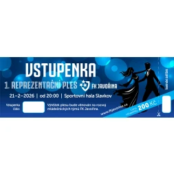 Vstupenka na ples FKJ